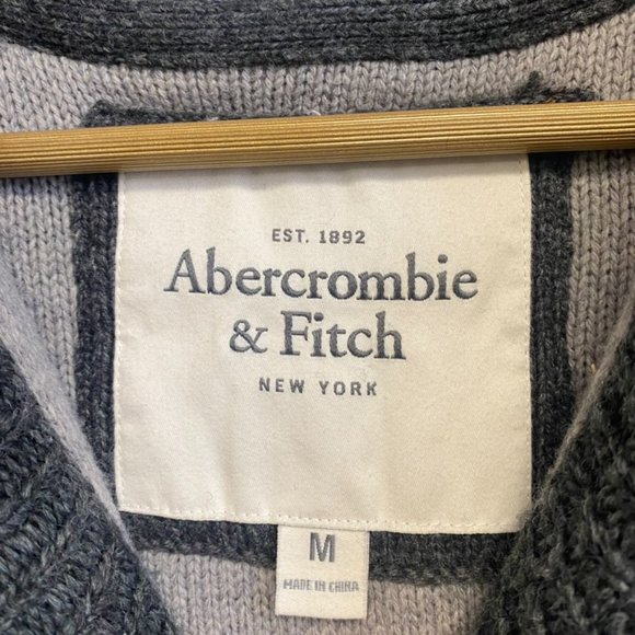 Vintage Abercrombie & Fitch Wool Blend Sweater Jacket - Picture 4 of 11